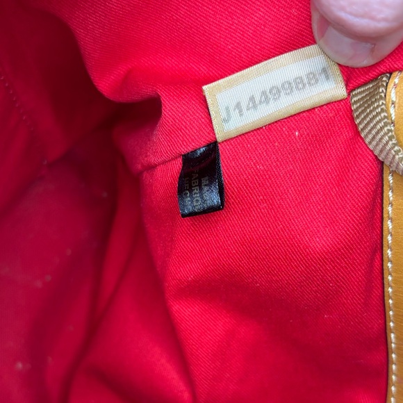 Dooney & Bourke Coral & Aqua Leather Tote - Picture 15 of 16